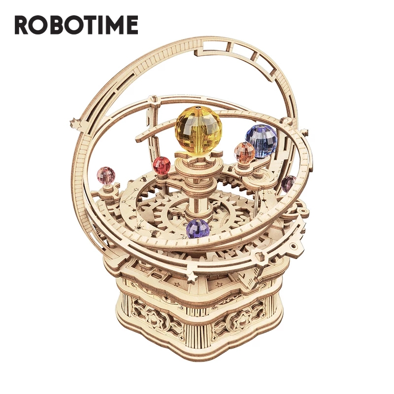 Woodworking Kits For Kids - Robotime Rokr 84pcs Rotatable DIY 3D