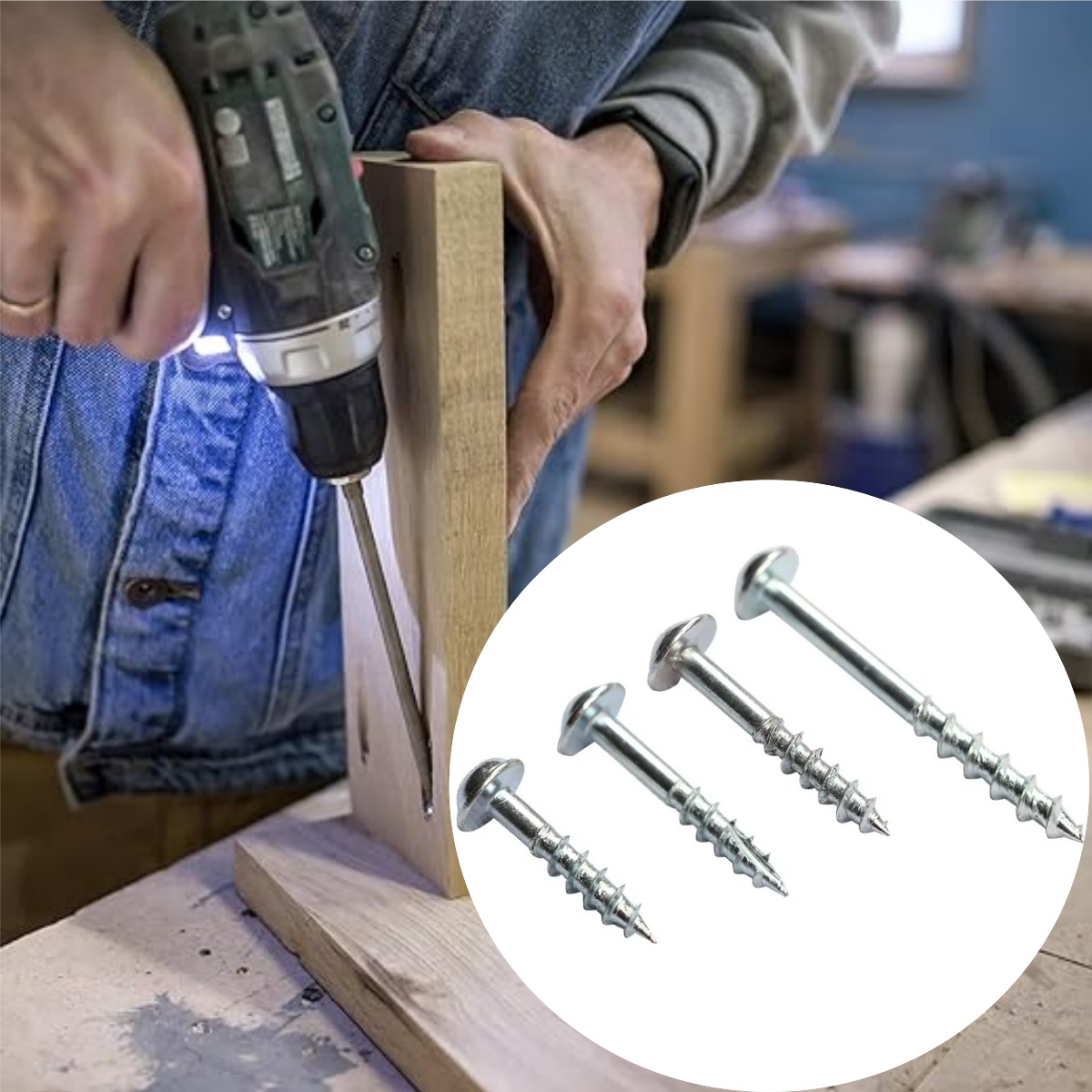 Woodworking Hacks - 100pcs Oblique Hole Drilling Dedicated Phillips