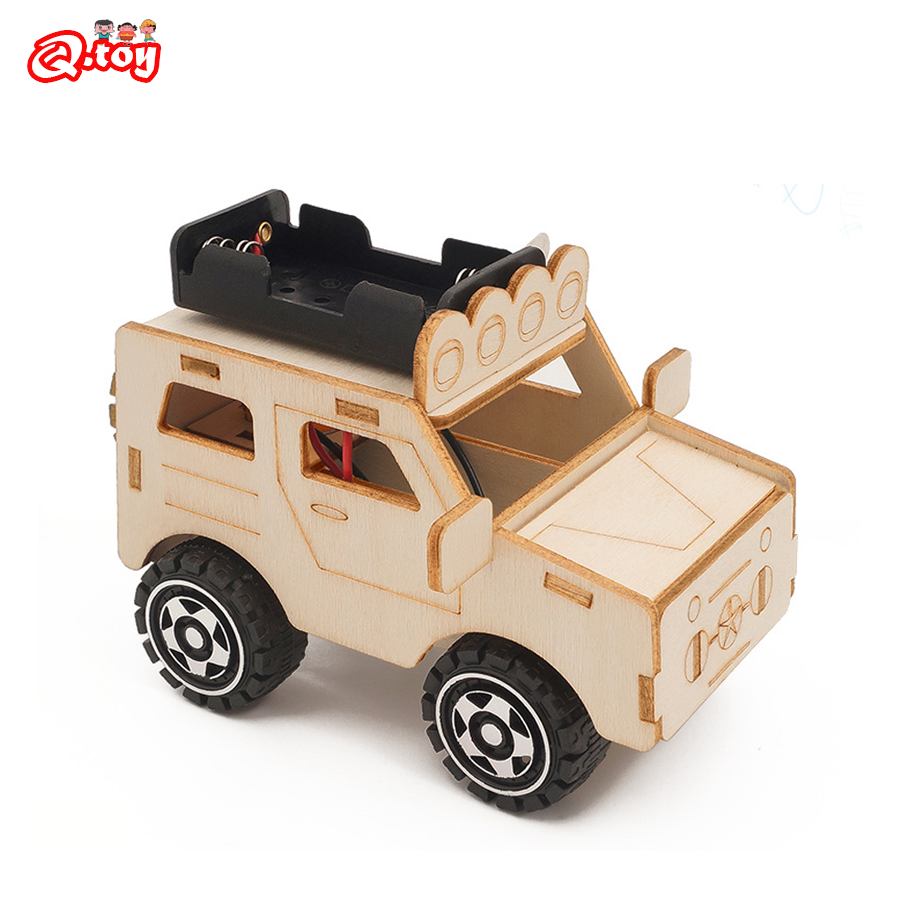 Woodworking Kits For Kids - DIY Wooden Car Model Science Toys