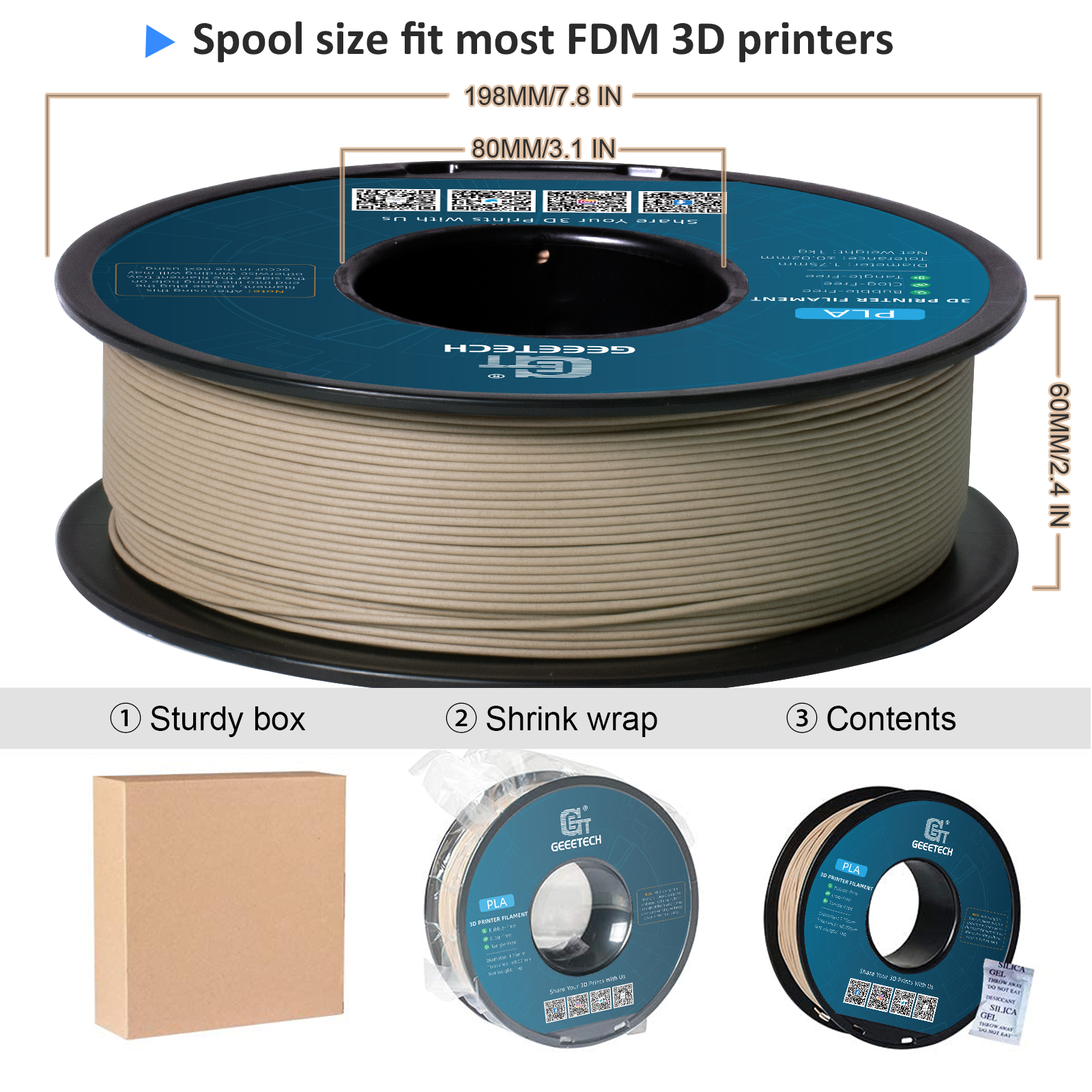 Geeetech Wood PLA 1kg 1.75mm F - Woodworking Vacuum Press recensione e prezzo