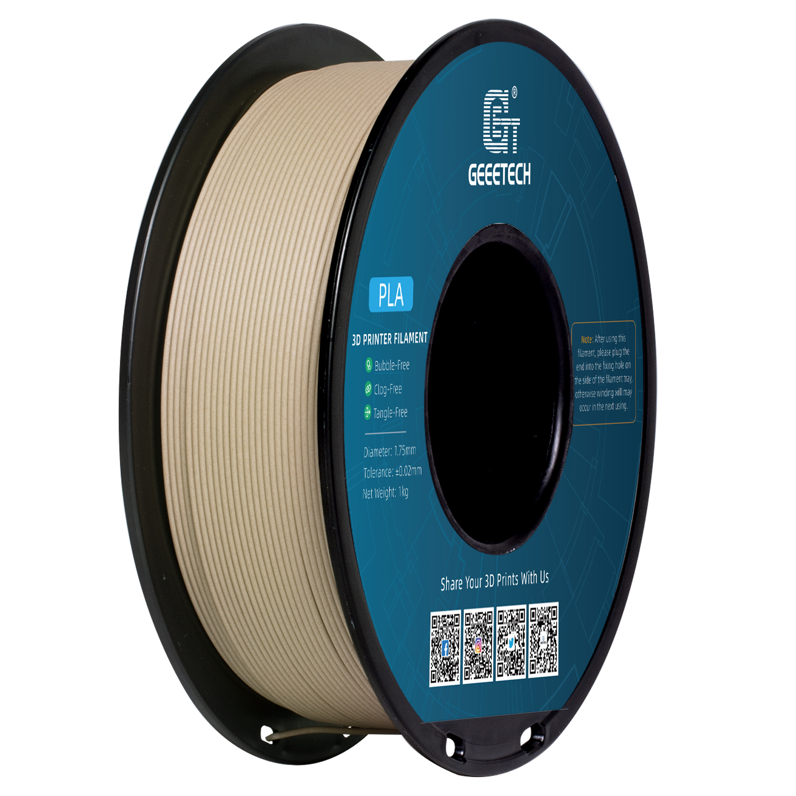 Geeetech Wood PLA 1kg 1.75mm F - Woodworking Vacuum Press recensione e prezzo