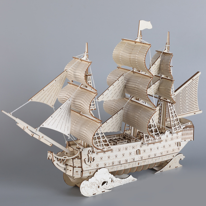 DIY 3D Wooden Puzzles HMS Vict - Woodworking Kits For Kids recensione e prezzo