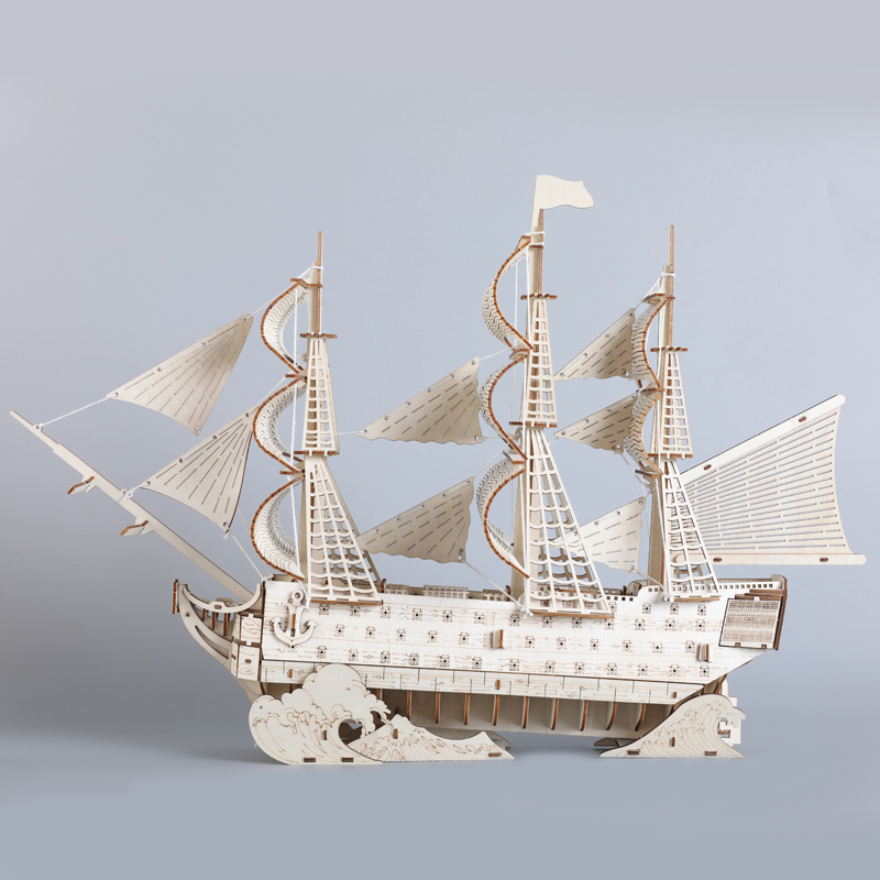 DIY 3D Wooden Puzzles HMS Vict - Woodworking Kits For Kids recensione e prezzo