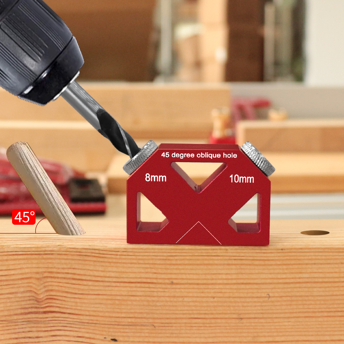 45° Angle Oblique Hole Drillin - Woodworking Hacks recensione e prezzo