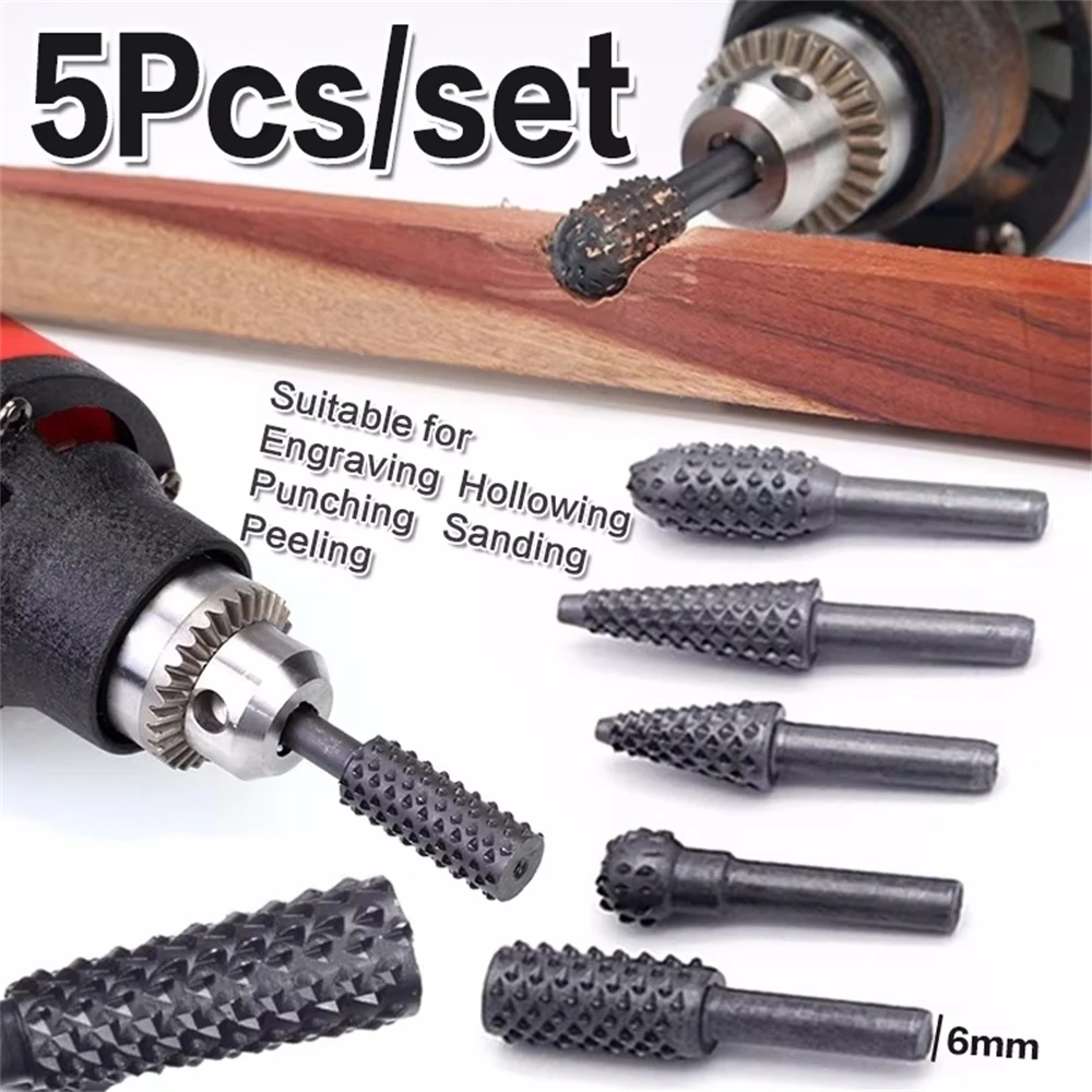 5PCS Rotary Craft Files Rotary - Woodworking Rasps And Files recensione e prezzo