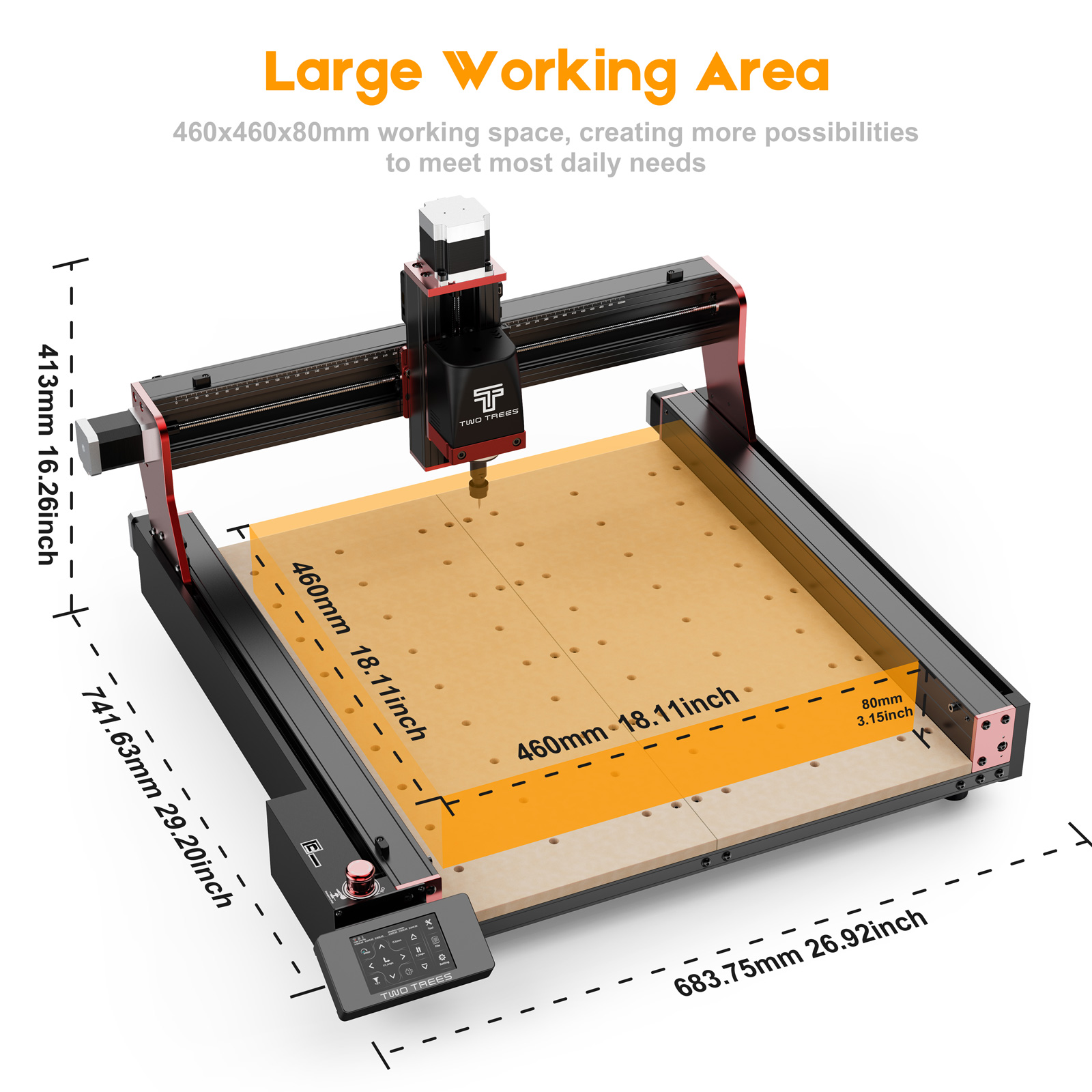 TWOTREES TTC450 pro CNC woodwo - Xyz Woodworking recensione e prezzo