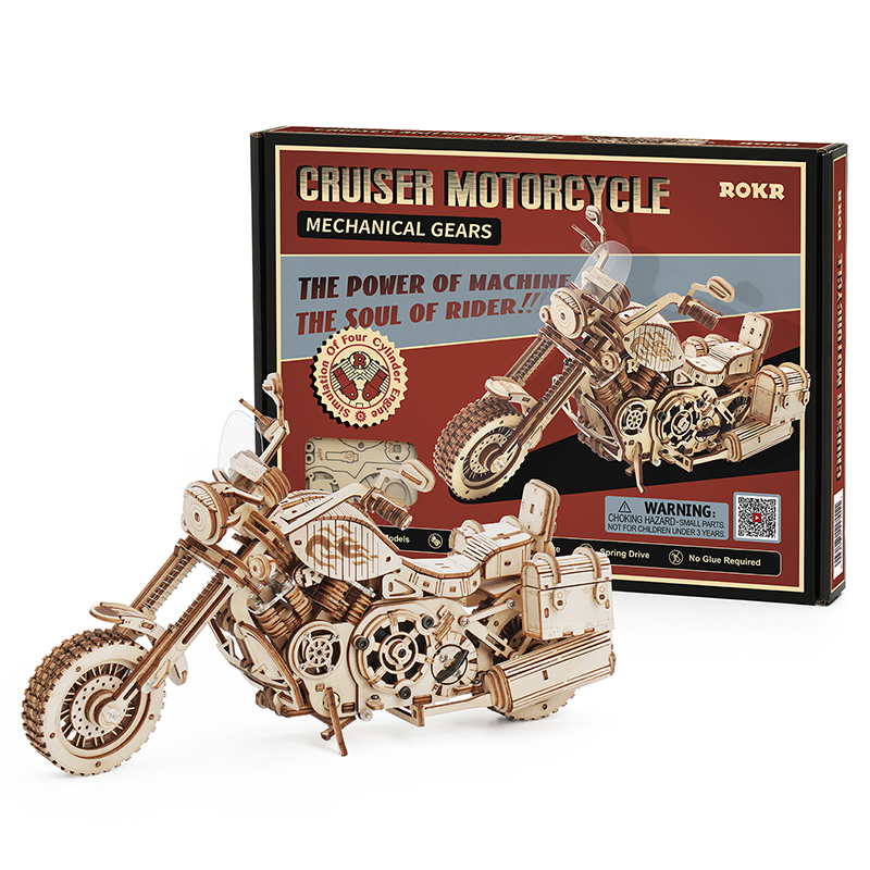 Robotime Motorcycle Puzzle 3D  - Woodworking Kits For Kids recensione e prezzo