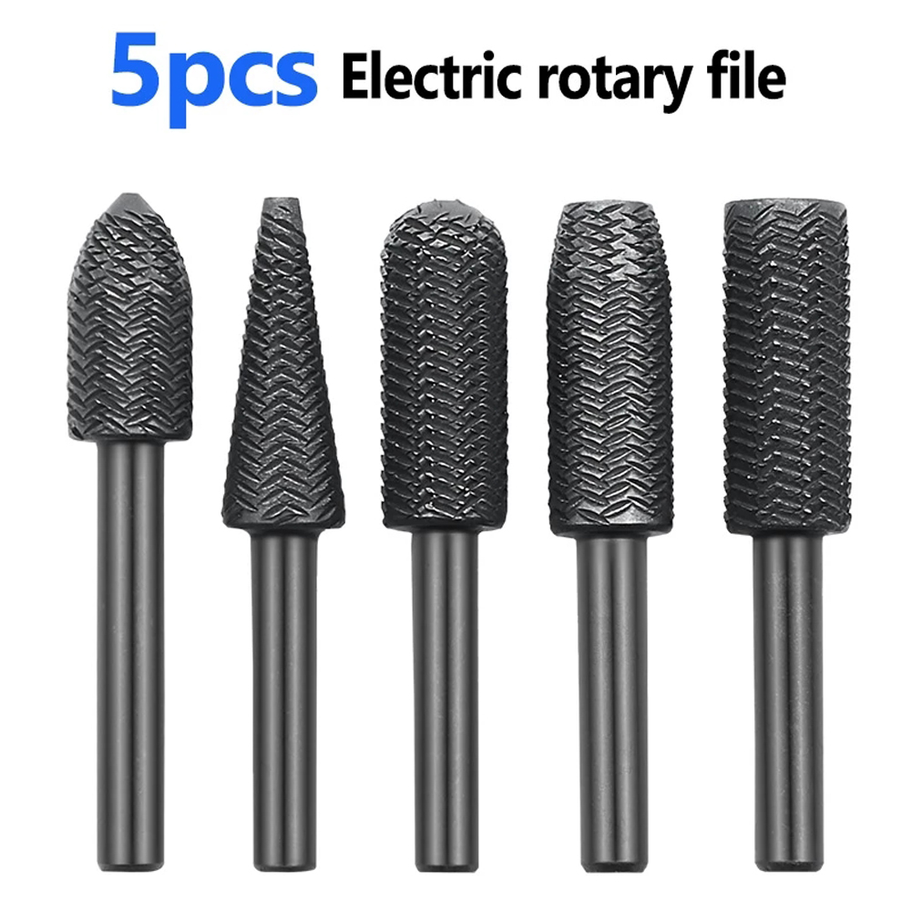 5Pcs Double Cut Rotary Rasp Fi - Woodworking Rasps And Files recensione e prezzo