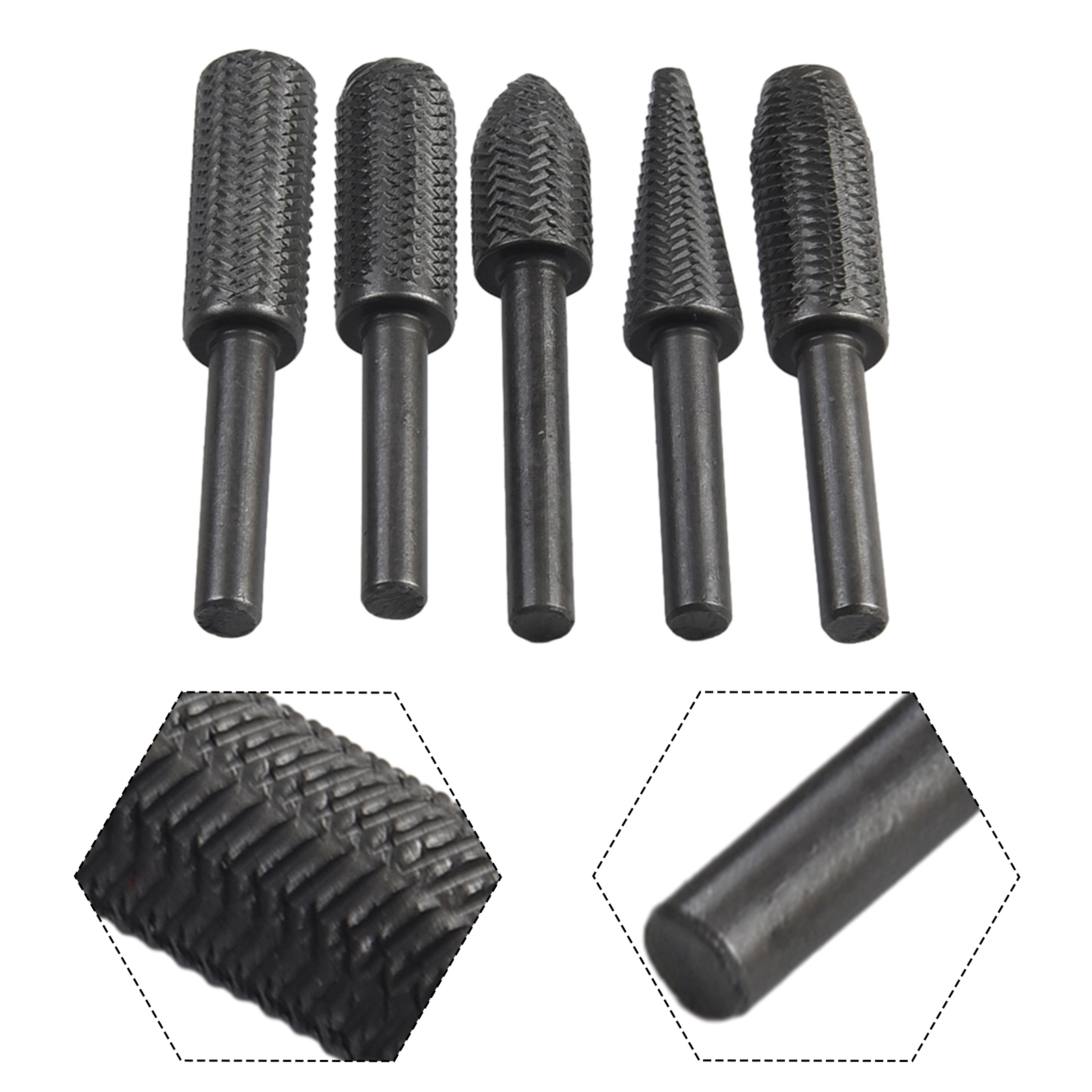 5Pcs Double Cut Rotary Rasp Fi - Woodworking Rasps And Files recensione e prezzo
