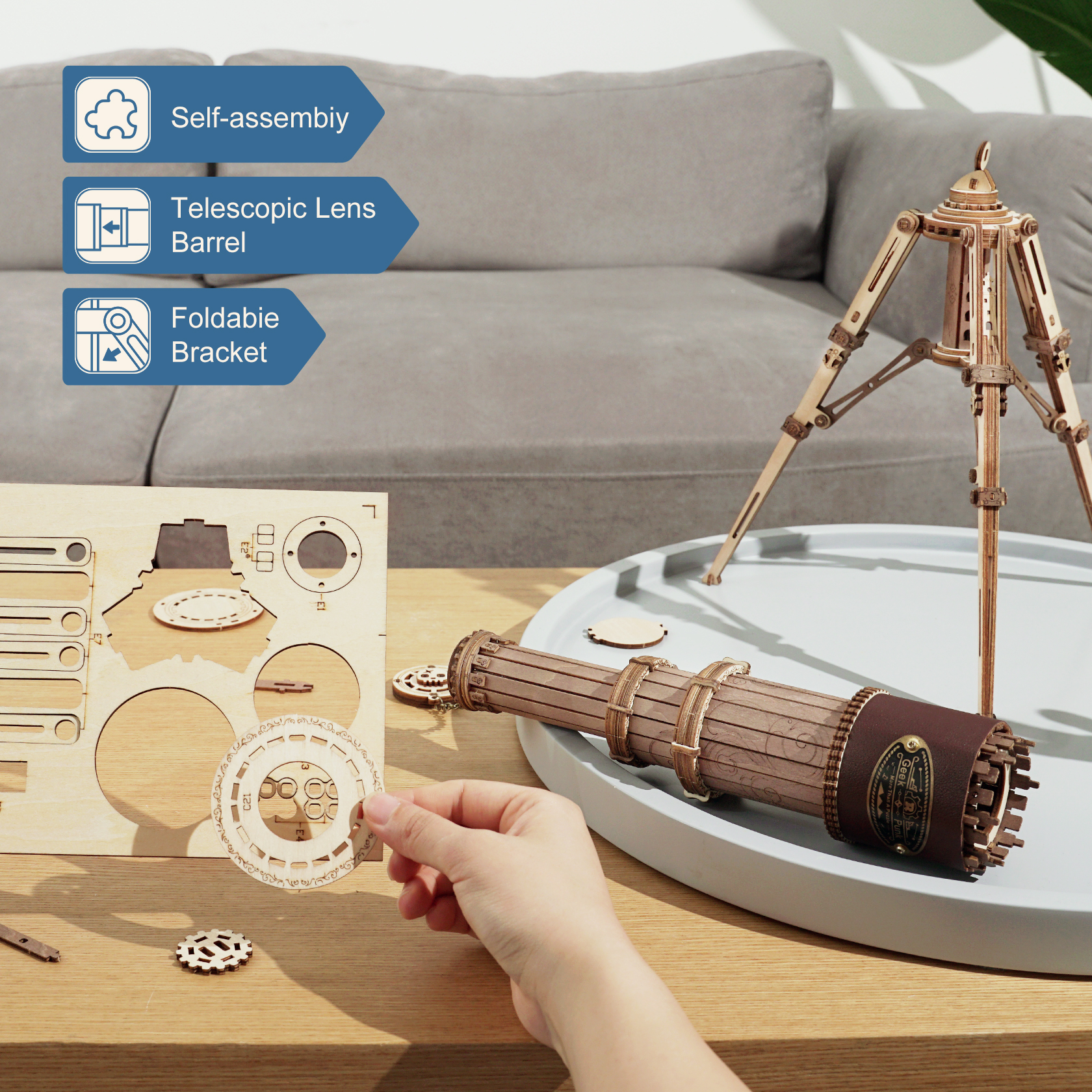 Robotime Rokr 1:1 DIY 314pcs T - Woodworking Kits For Kids recensione e prezzo