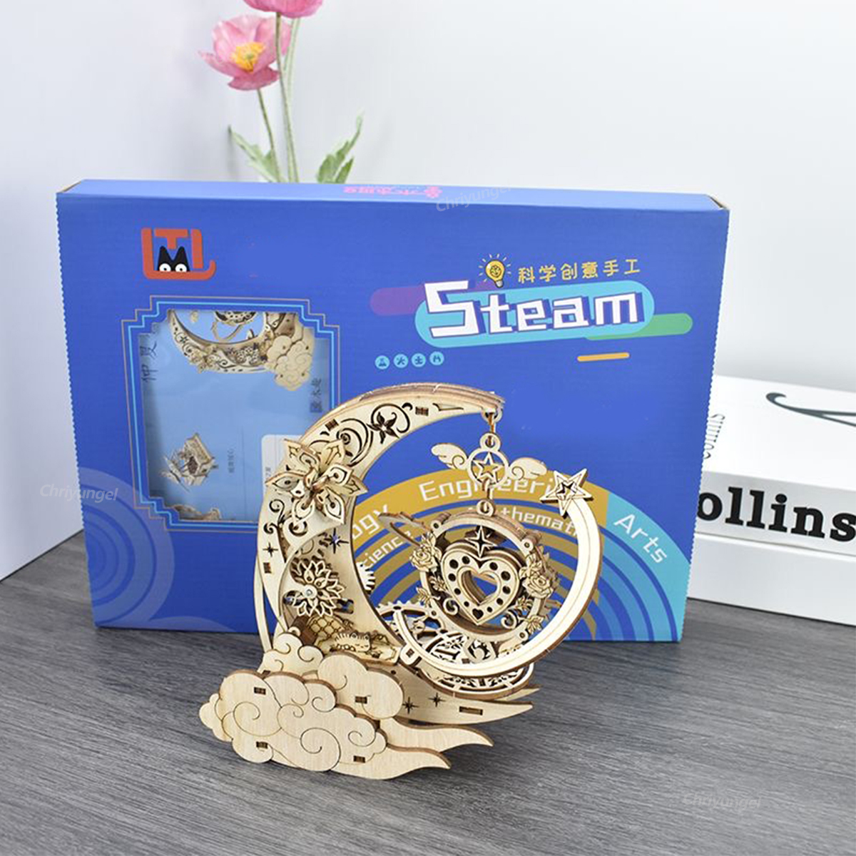 3D Wooden Puzzle Moon Star Mod - Woodworking Kits For Kids recensione e prezzo