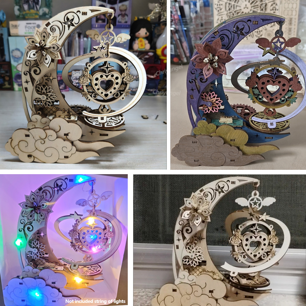 3D Wooden Puzzle Moon Star Mod - Woodworking Kits For Kids recensione e prezzo