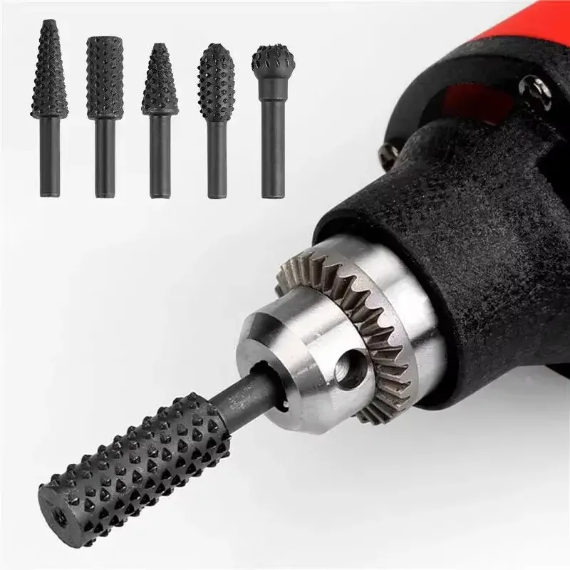 5pcs Rasp File Drill Bits Rasp - Woodworking Rasps And Files recensione e prezzo