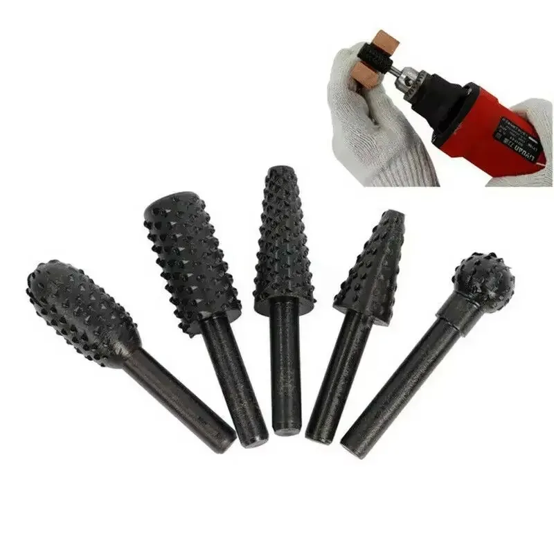 5pcs Rasp File Drill Bits Rasp - Woodworking Rasps And Files recensione e prezzo