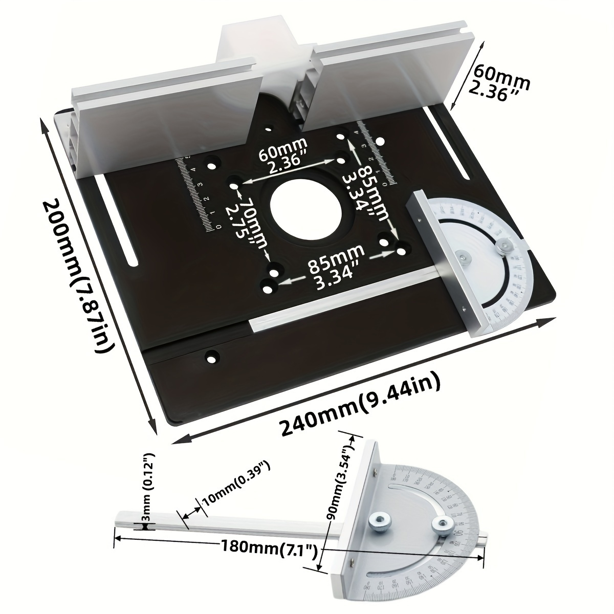Aluminum Router Desktop Insert - Woodworking Router recensione e prezzo