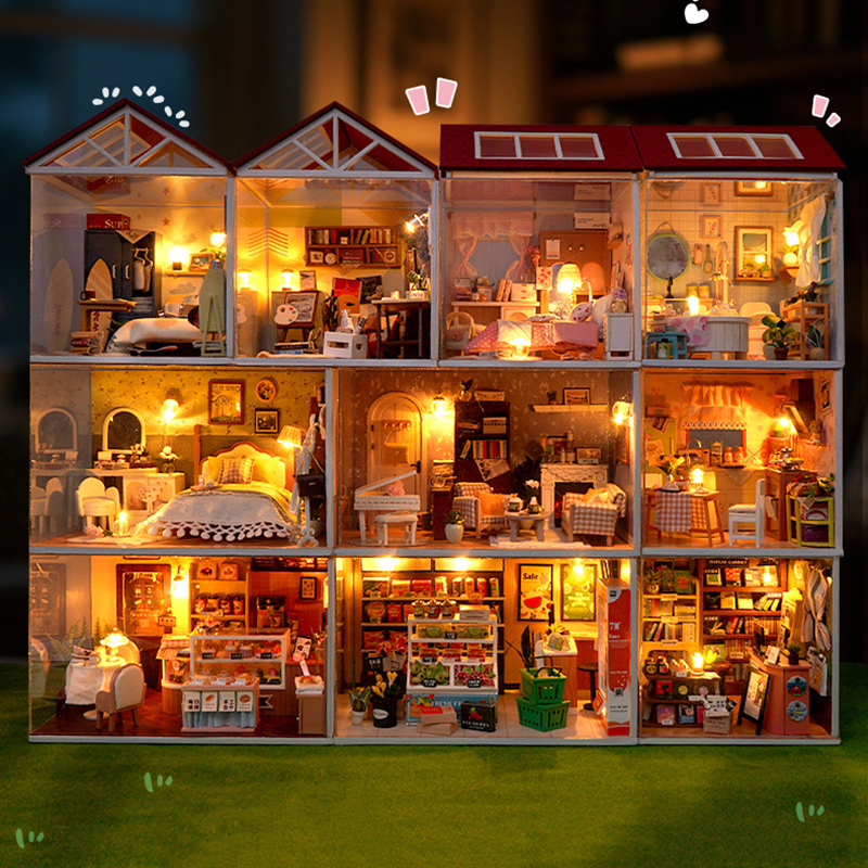 DIY Wooden Dollhouse Mini Bedr - Woodworking Kits For Kids recensione e prezzo