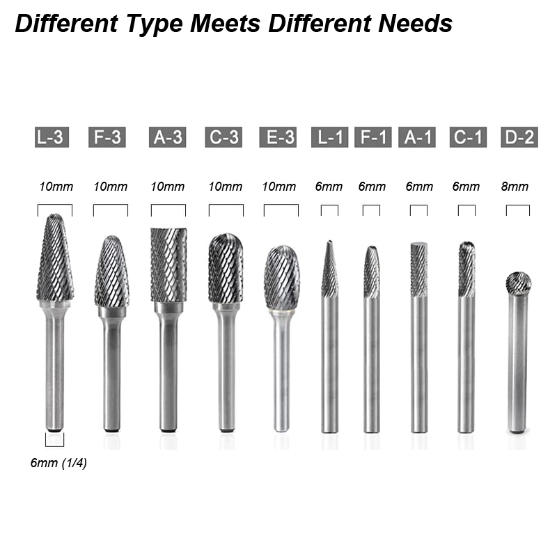 Tungsten Carbide Burrs Set 6mm - Woodworking Rasps And Files recensione e prezzo