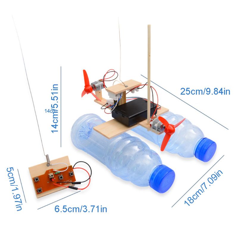 Wooden RC Boat Kid Toys Assemb - Woodworking Kits For Kids recensione e prezzo