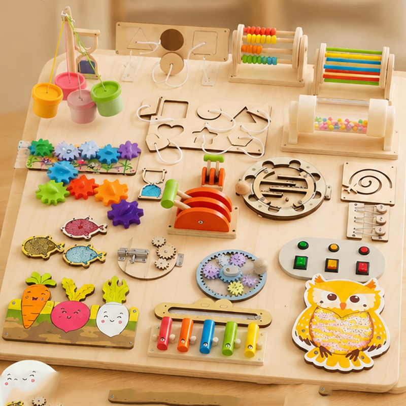 Premium Montessori Busy Board  - Woodworking Kits For Kids recensione e prezzo
