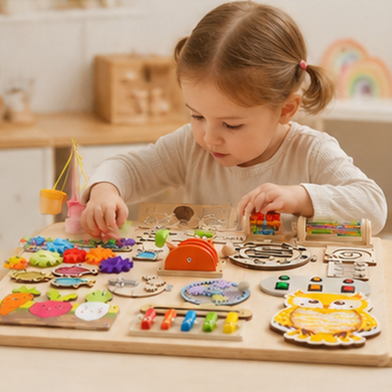 Premium Montessori Busy Board  - Woodworking Kits For Kids recensione e prezzo