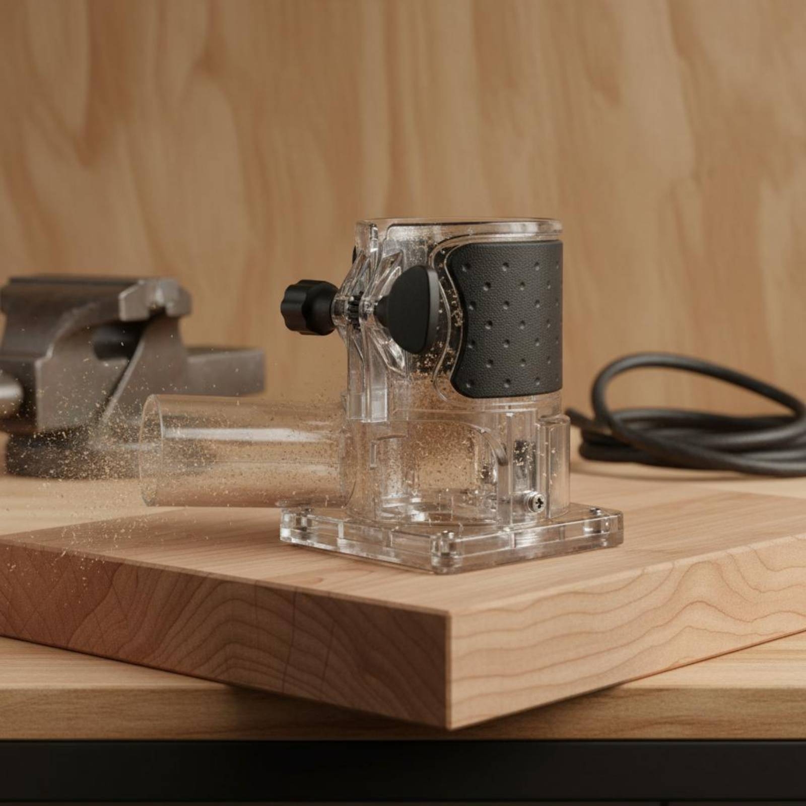 Transparent Router Dust Hood W - Woodworking Router recensione e prezzo